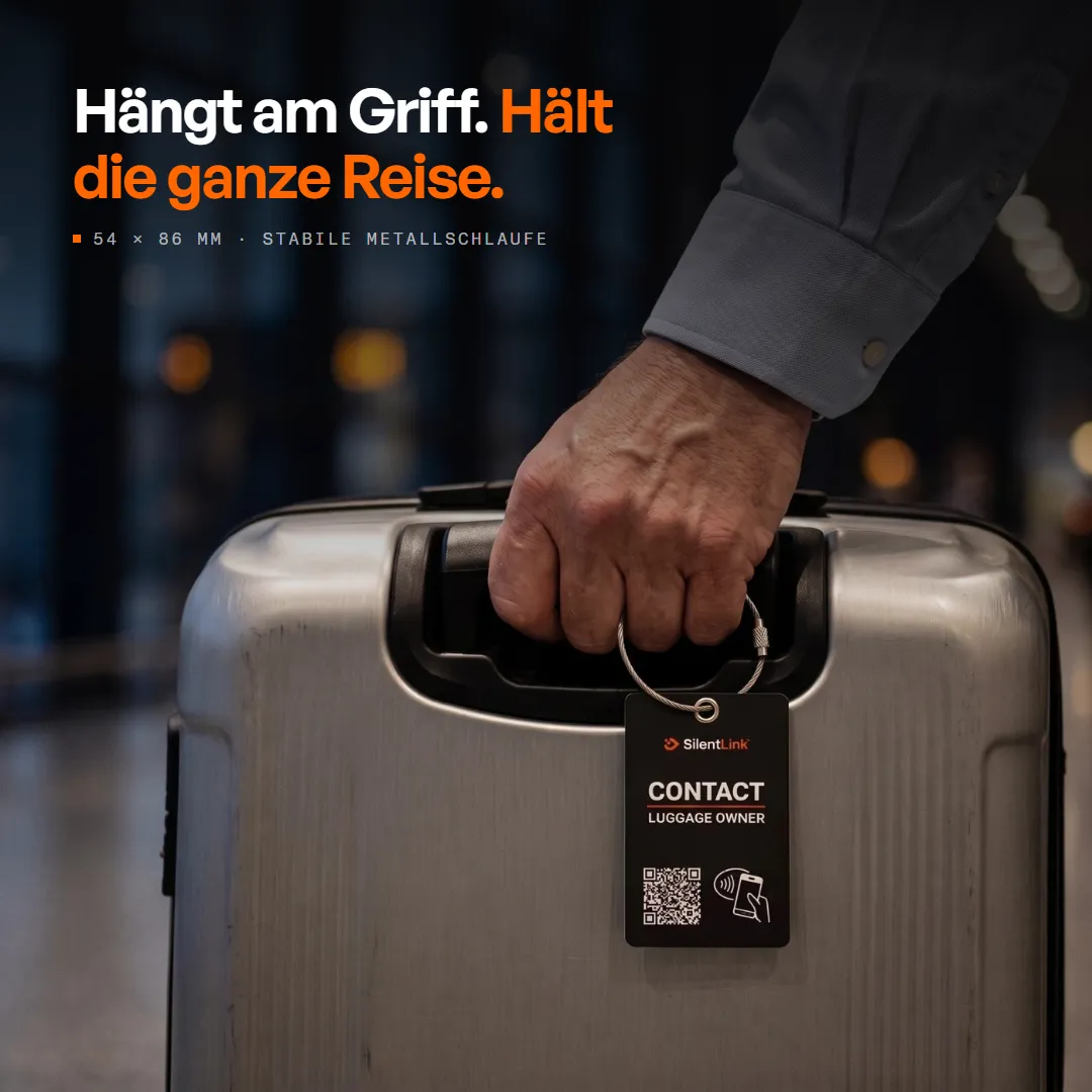 TravelID — Digitaler Kofferanhänger mit QR-Code & NFC, Produktbild 2