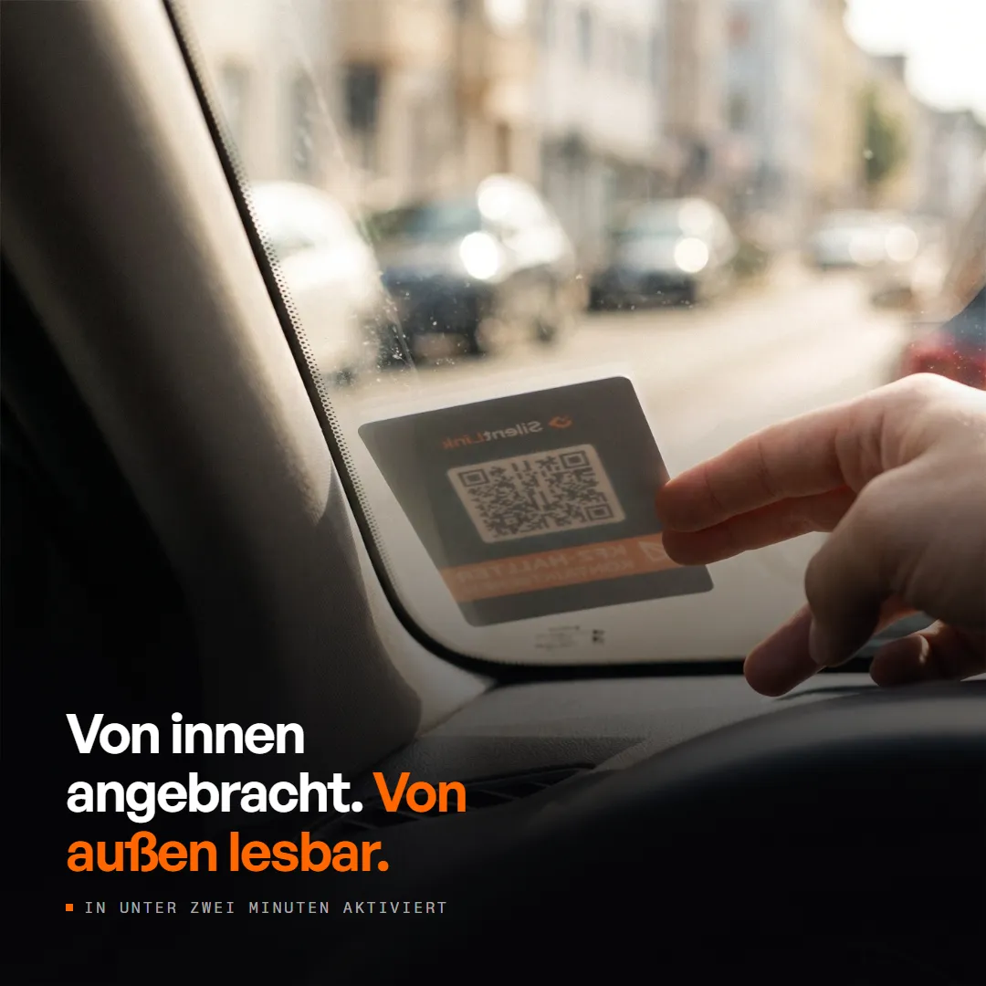 DriveID — QR-Code fürs Auto — für die Windschutzscheibe, Produktbild 3