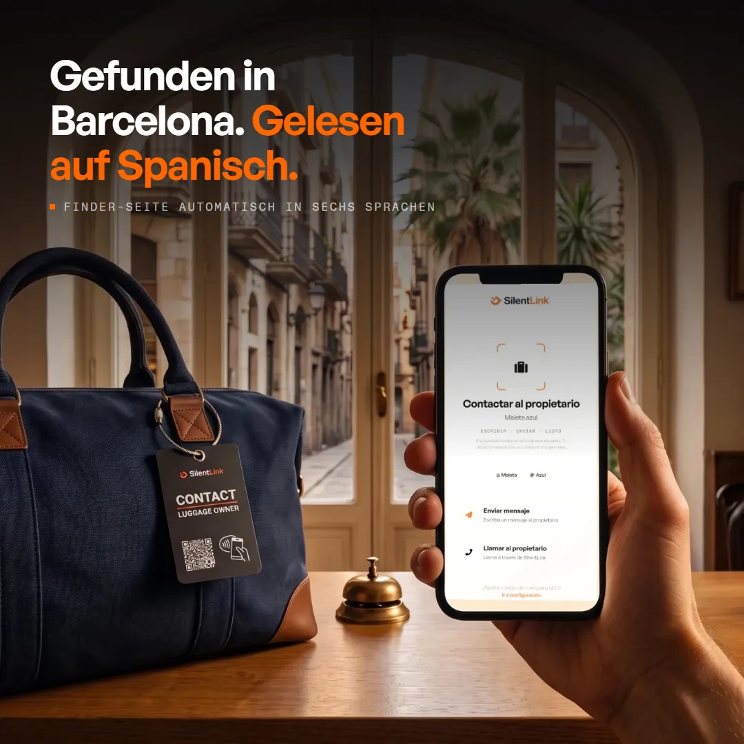 TravelID — Digitaler Kofferanhänger mit QR-Code & NFC, Produktbild 6
