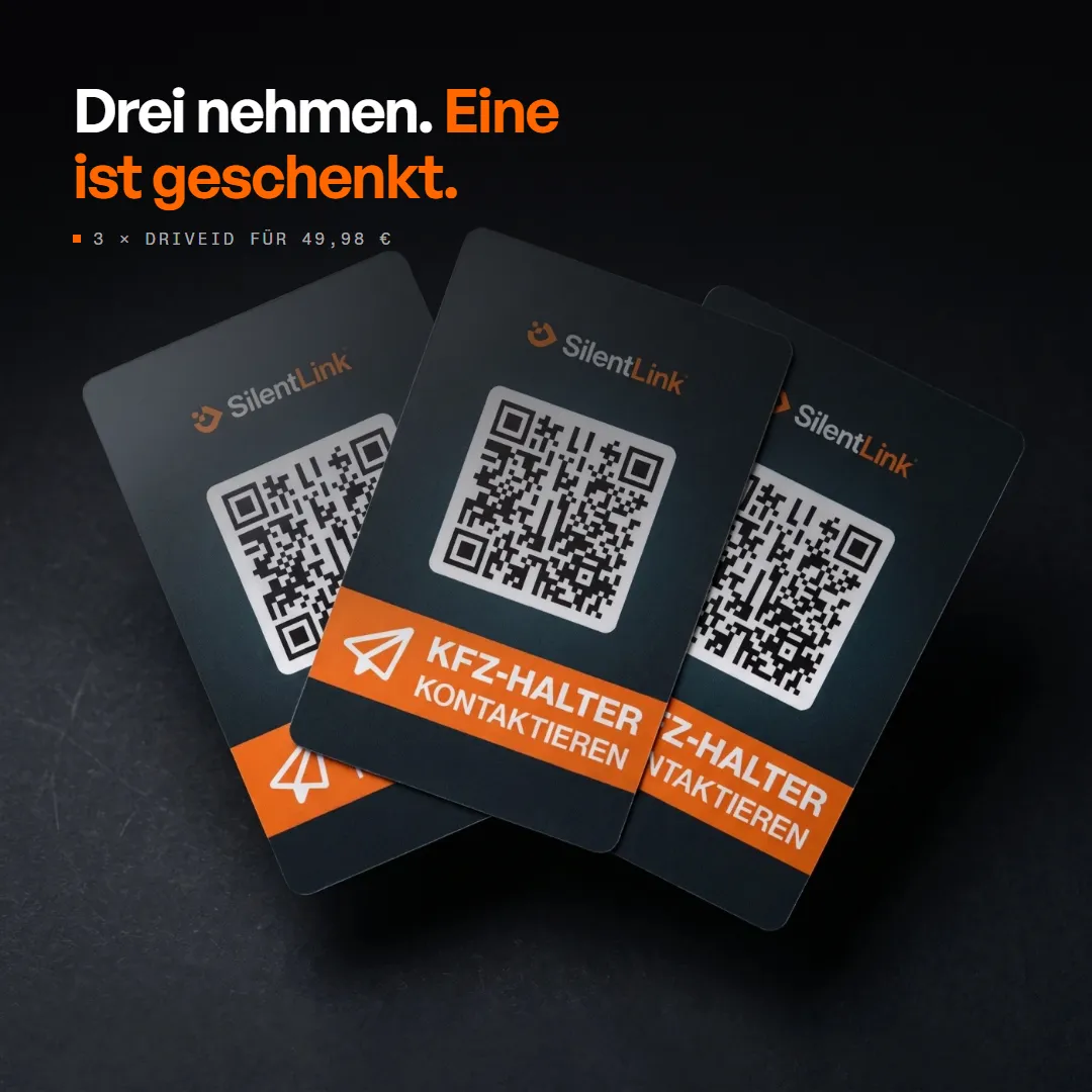 DriveID — QR-Code fürs Auto — für die Windschutzscheibe, Produktbild 10