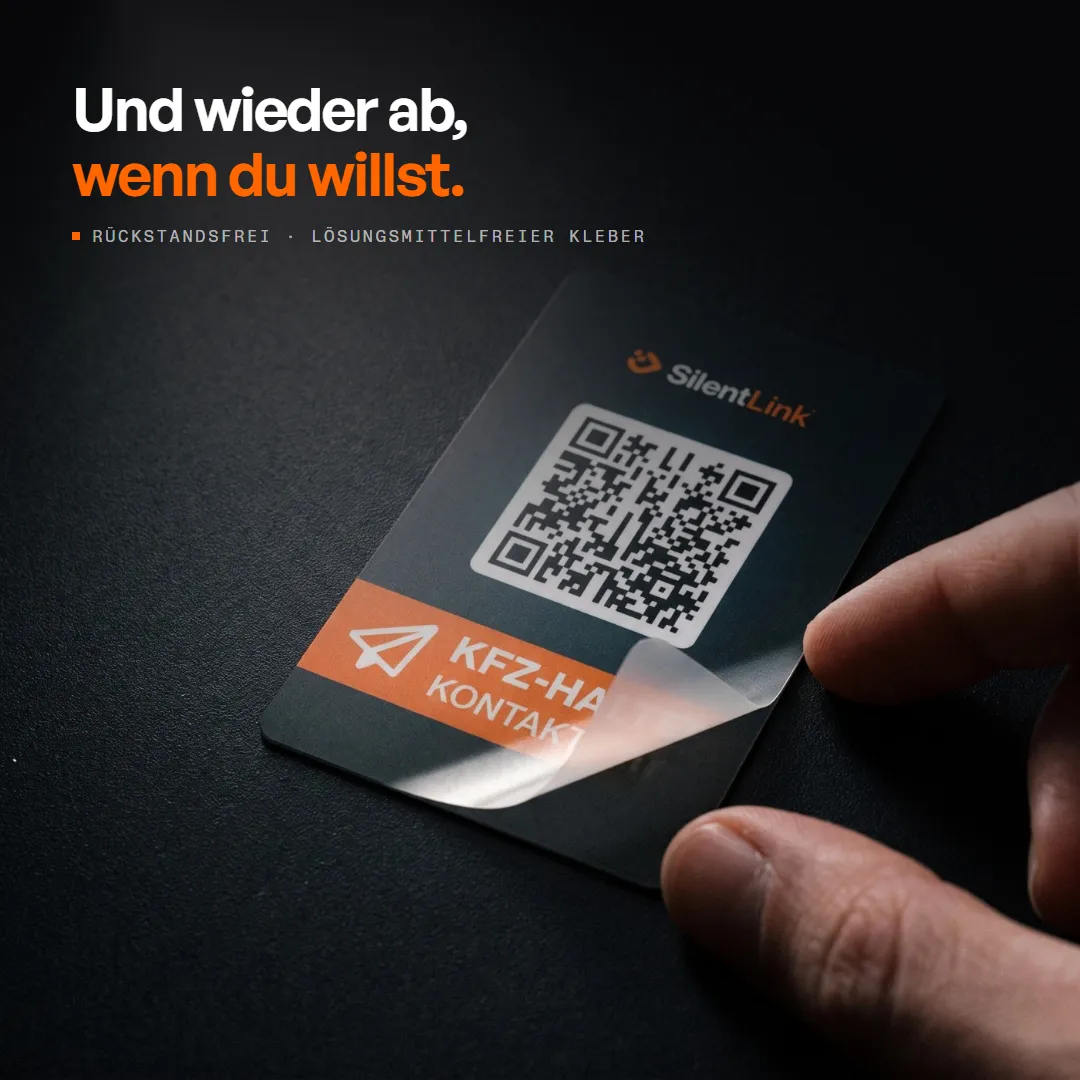 DriveID — QR-Code fürs Auto — für die Windschutzscheibe, Produktbild 12